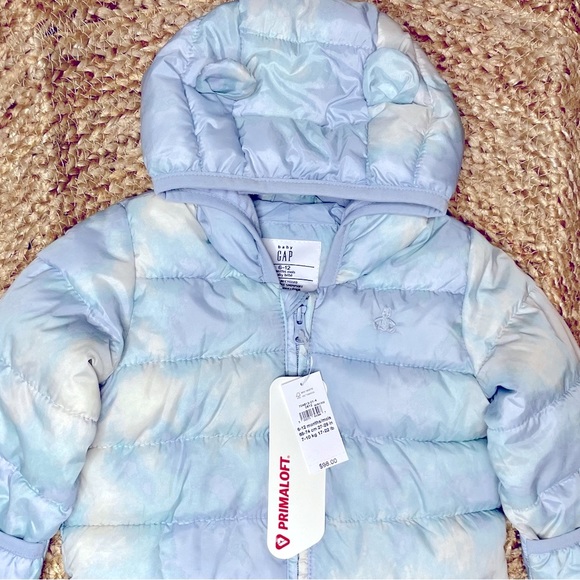 Baby Gap NWT snowsuit with Primaloft sky blue tie dye unisex - Picture 6 of 7